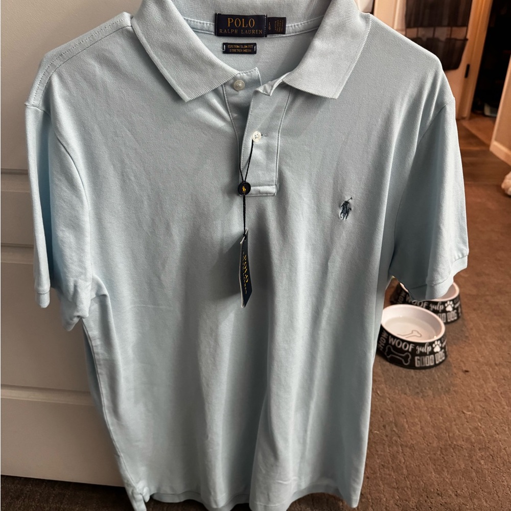 Ralph Lauren Light Blue Polo Shirt for Men